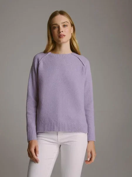 Светр DIVERSE бузковий поліестер/акрил