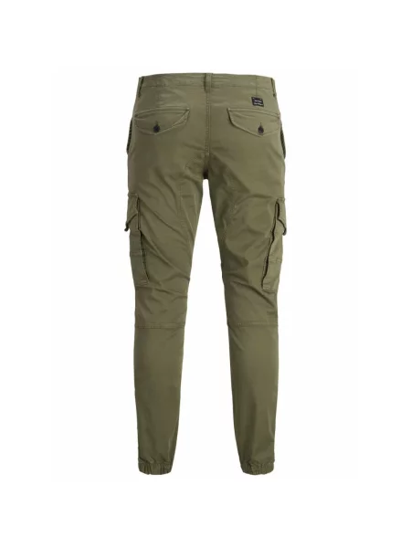 Jack & Jones Spodnie materiałowe Paul Flake Tapered Fit zielony