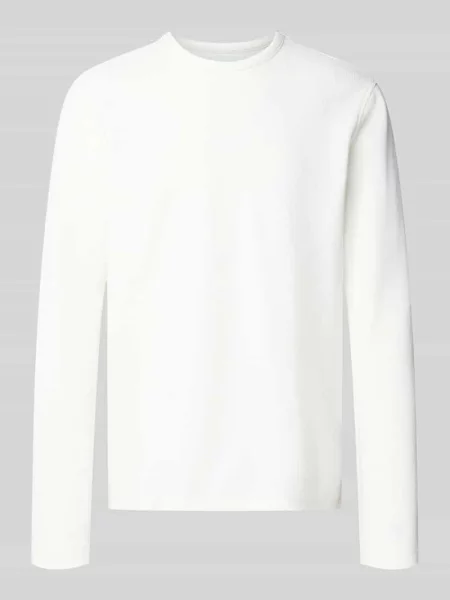 Longsleeve ze strukturalnym wzorem i okrągłym dekoltem Mcneal