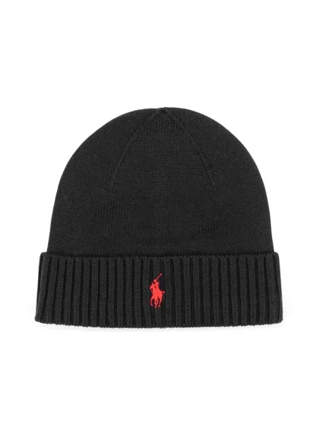 Polo Ralph Lauren czapka wełniana czarna