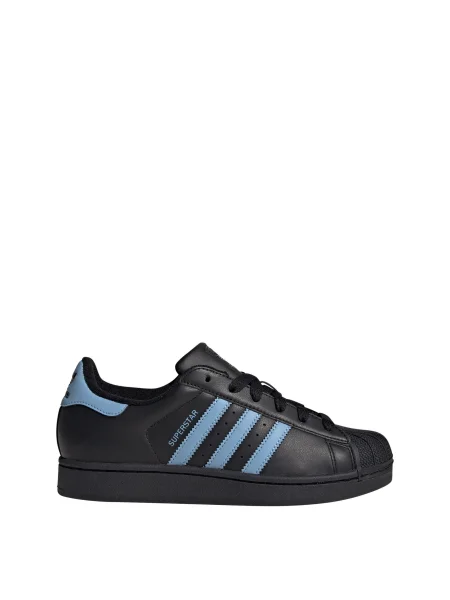 ADIDAS ORIGINALS Niske tenisice Superstar II svijetloplava crna