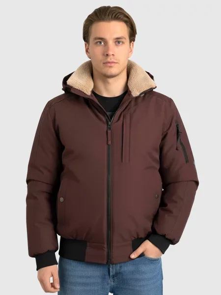 Бомбер Sun`s House бордовый