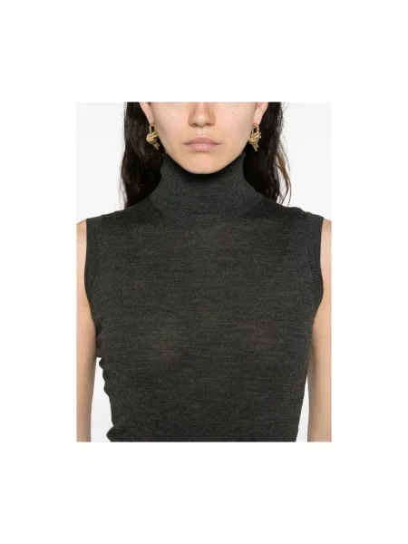 Sweter z golfem Goes Botanical szary