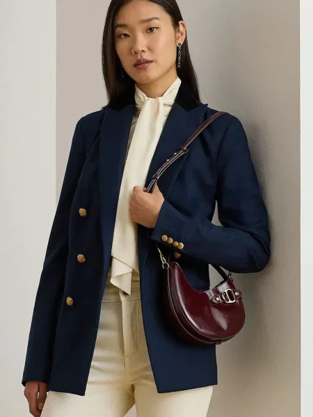 Кожаная сумка Lauren Ralph Lauren