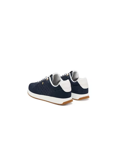 Sportcipők Tommy Hilfiger Th Runner Suede Monogram Sötétkék