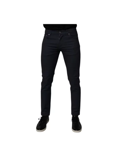 Skinny jeansy skinny Dolce And Gabbana niebieskie