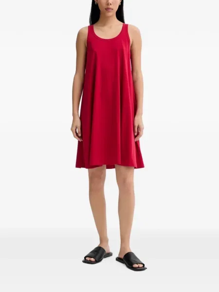 Rochie mini Marc O'polo fără mâneci în linie A roșu