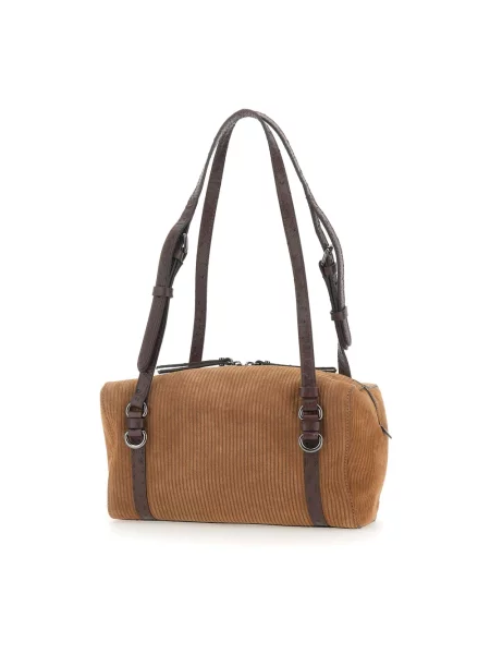 Gianni Chiarini torebka shopper zamszowa TERRY brązowa