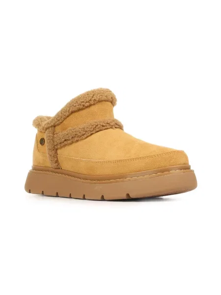 Kotníkové boty Skechers hnědé