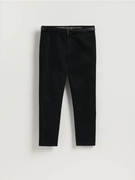Reserved Pantaloni chino slim cu negru