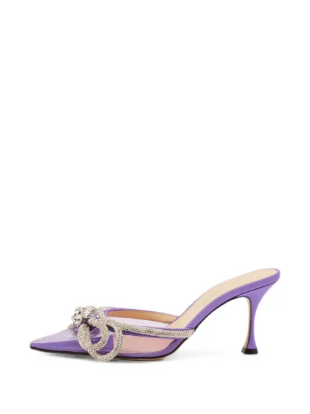 Papuci tip mules Mach & Mach cu funde violet