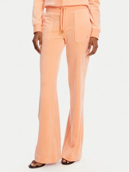Juicy Couture Pantaloni trening Layla Flared Leg portocaliu
