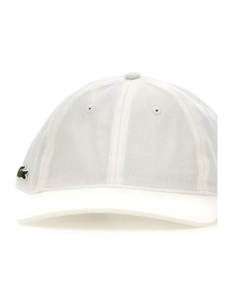 Lacoste czapka z daszkiem gładka biały