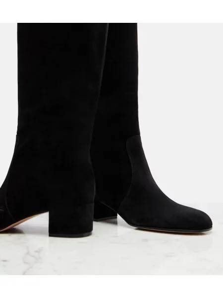 Cizme Gianvito Rossi din piele de căprioară negru