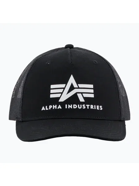 Férfi Alpha Industries Basic Trucker baseball sapka fekete. Méret: OS fekete