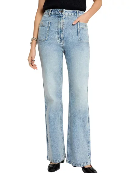 Blugi drepți Morgan De Toi albastru