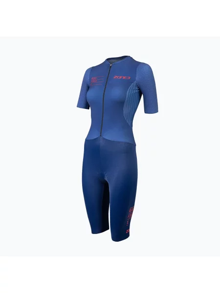 Дамски гащеризон за триатлон Aeroforce X II SS Trisuit navy синьо