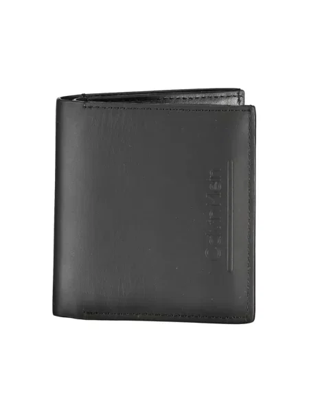 Portfel Calvin Klein skórzany elegancki czarny