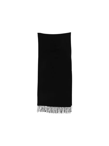 Szal Emporio Armani wełniana z kapturem czarna