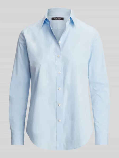 Bluzka z długim rękawem w kroju regular fit z mieszanki bawełny Lauren Ralph Lauren