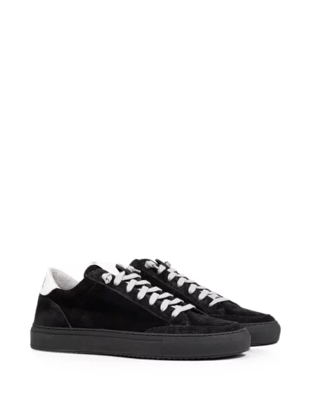Sneakerși P448 din piele de căprioară negru