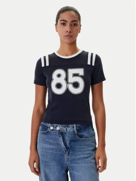 Tommy Jeans Marškinėliai Tamsiai mėlyna
