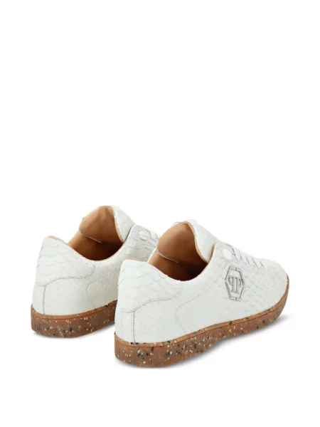Sneakerși Philipp Plein din piele alb