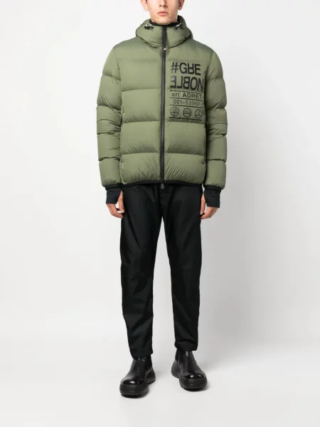 Striukė Moncler Grenoble su gobtuvu žalia