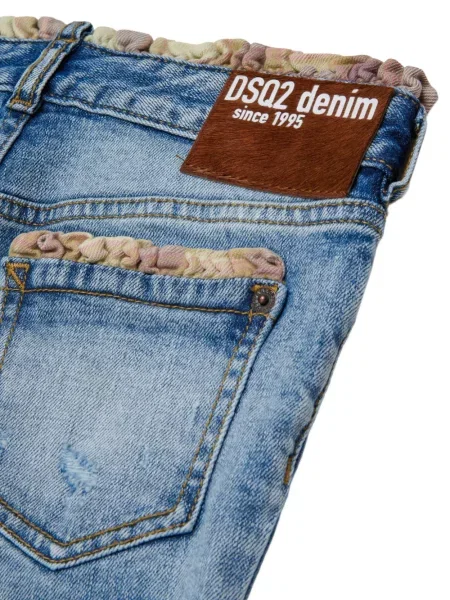 Jeansy dziecięce Dsquared2 niebieskie