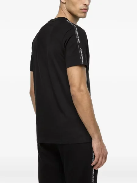 Tricou Karl Lagerfeld cu autograf negru