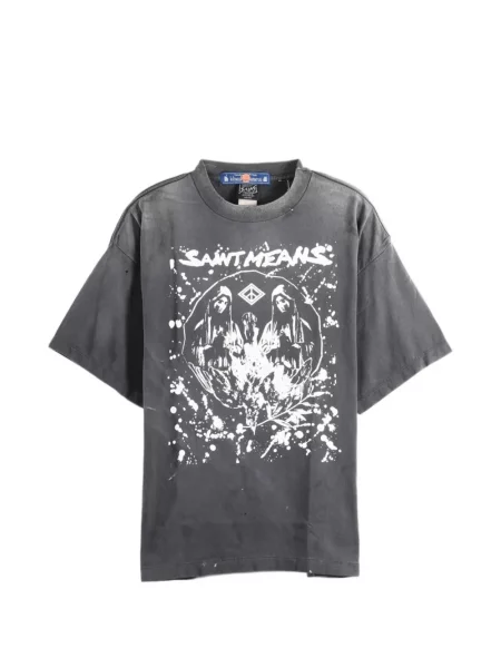 Tricou Saint Mxxxxxx zdrențuiți gri