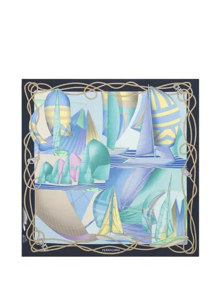 Fular Ferragamo albastru