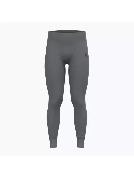 Pantaloni termoactivi pentru bărbați ODLO Active Warm Bl Bottom Long steel grey melange gri
