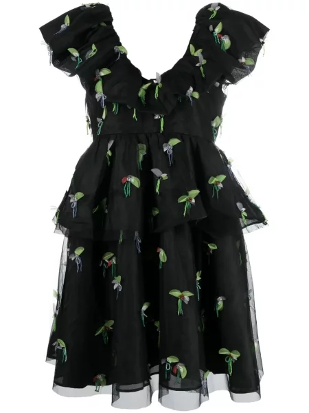 Rochie Ganni cu imagine negru