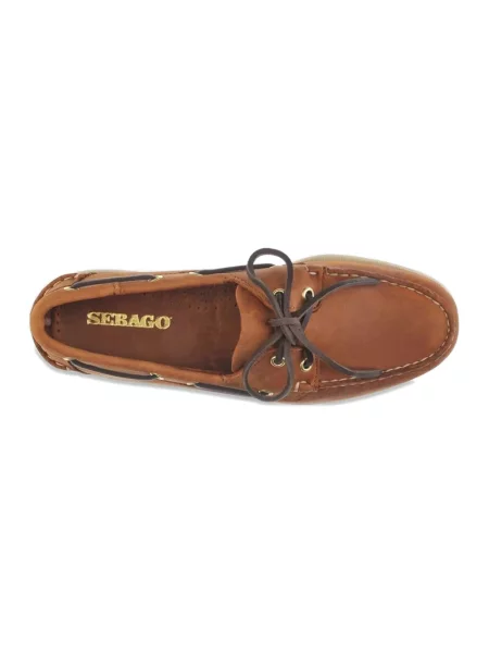 Półbuty Sebago skórzane brązowe