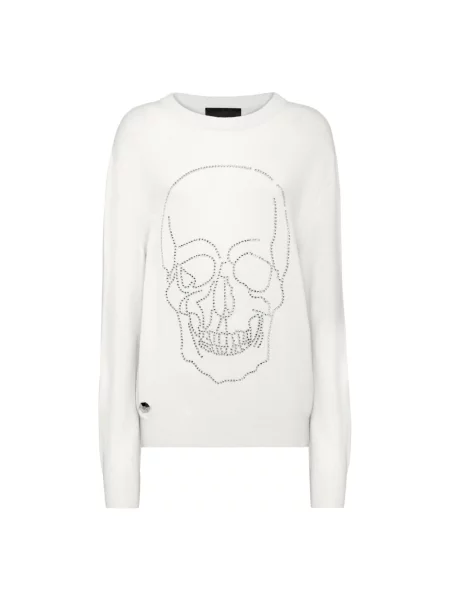 Sweter Philipp Plein biały