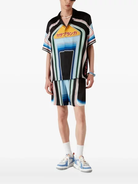 Košulja Casablanca s printom plava