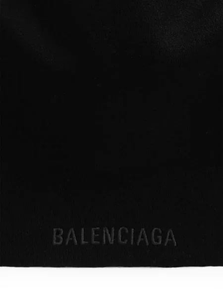 Căciulă Balenciaga de lână cu imagine negru