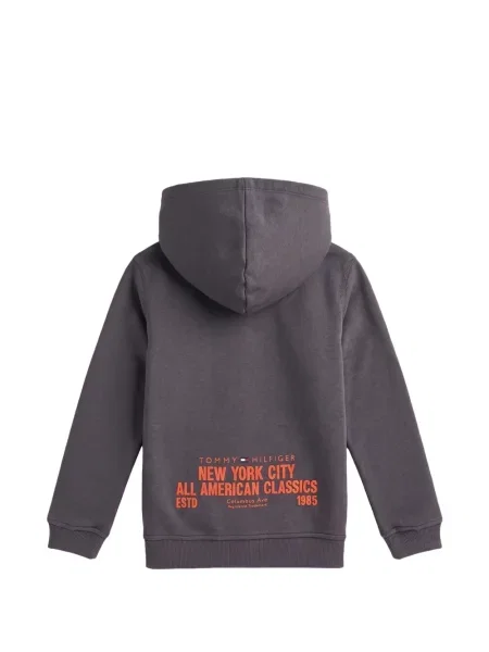 Bluza z kapturem dziecięca Tommy Hilfiger szara