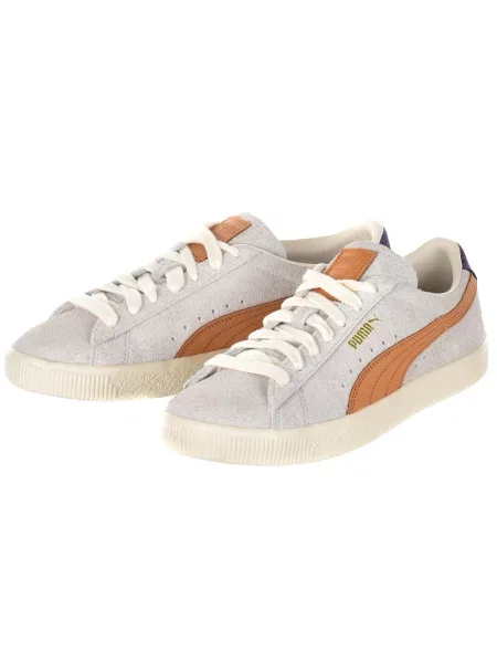 Pantofi Puma din piele de căprioară gri
