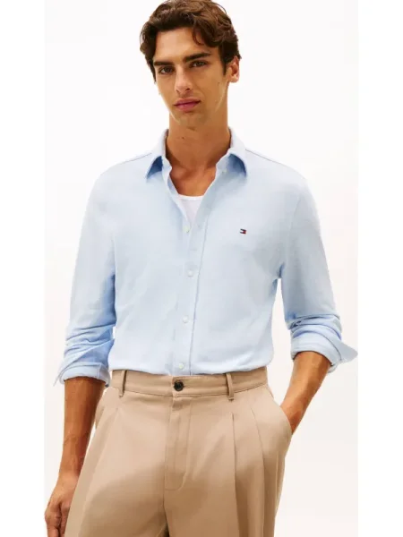 Tommy Hilfiger Cămașă | pique albastru