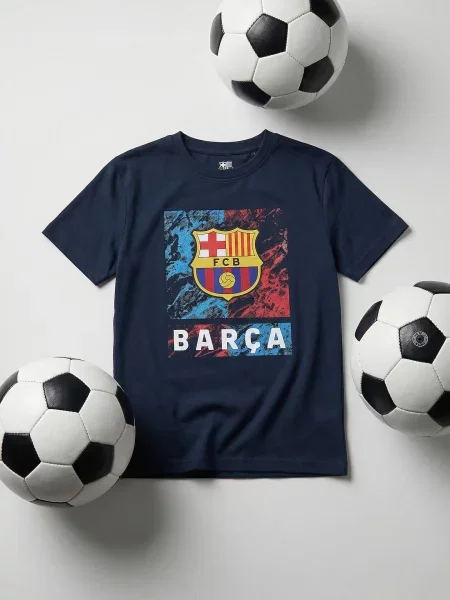Reserved Tricou FC Barcelona bleumarin