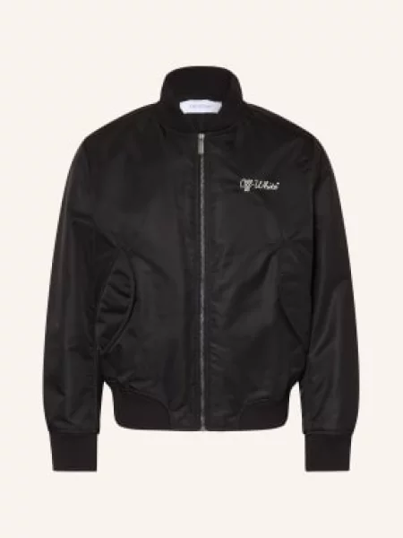 Off-White Kurtka schwarz biała