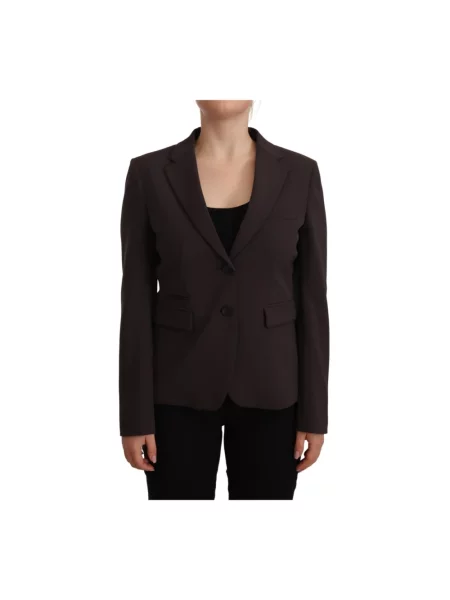 Marynarka Fit jednorzędowa brązowa