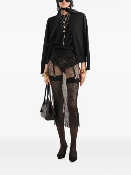 Fustă Dolce & Gabbana din dantelă negru