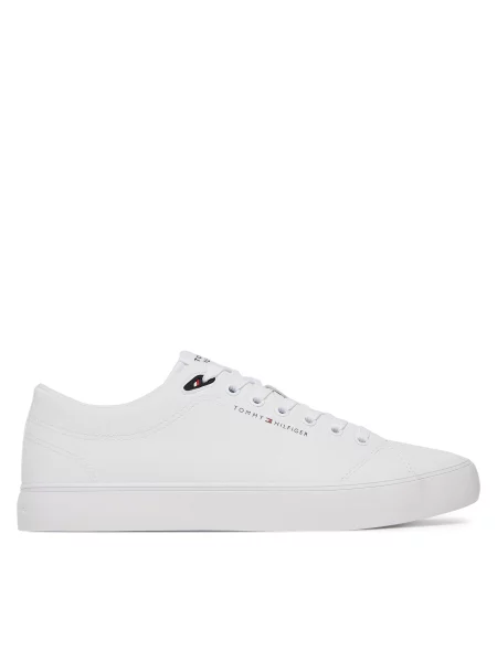 Αθλητικά Tommy Hilfiger Th Hi Vulc Core Low Lth Ii Ess λευκό