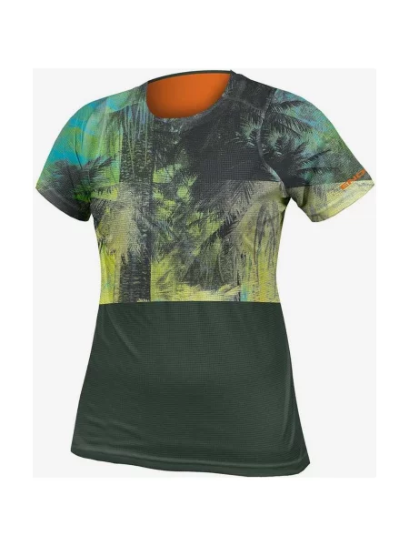 Koszulka rowerowa Endura Tropical Limited Edition krótki rękaw żółta zielona XS niebieska