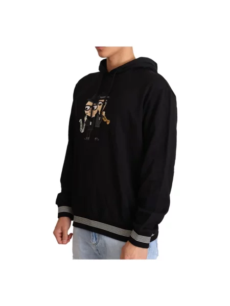 Bluza z kapturem Dolce And Gabbana z kapturem czarna