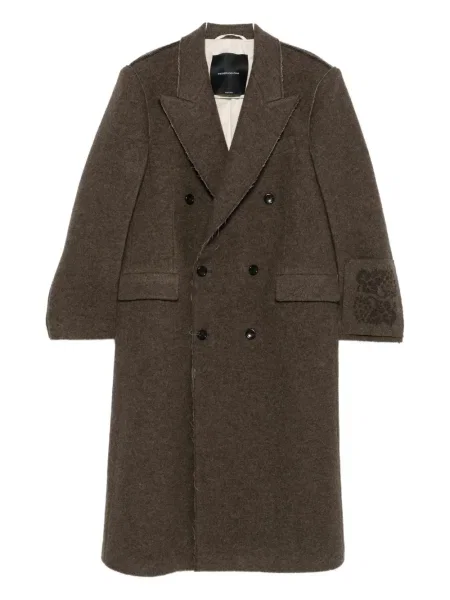 Вълнено палто Federico Cina кафяво