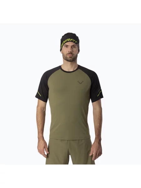 Tricou de alergare pentru bărbați DYNAFIT Alpine Pro military verde